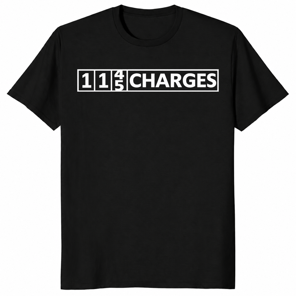 115 Charges Banner Shirt in black