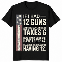 12 guns shirt in black