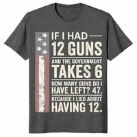 12 guns shirt in dark heather
