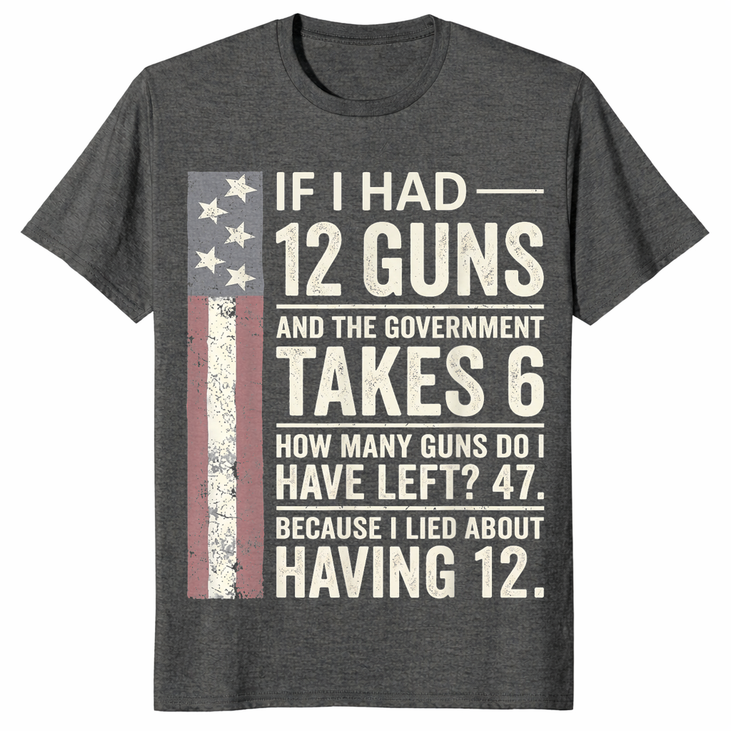 12 guns shirt in dark heather