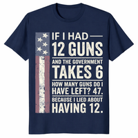 12 guns shirt in navy