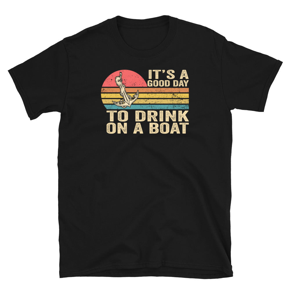Drinking on a Boat T-Shirt - Funny Boating Humor Shirt - Cuccico Design