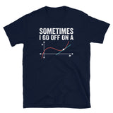 Funny Math T-Shirt: 'Go Off on a Tangent' Geek Tee - Cuccico Design