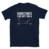 Funny Math T-Shirt: 'Go Off on a Tangent' Geek Tee - Cuccico Design
