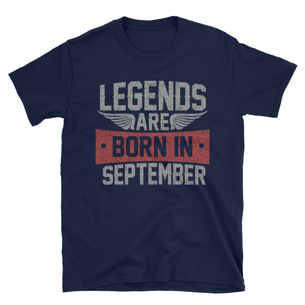 Legends Born in September T-Shirt | Birthday Gift for Men - Cuccico Design