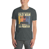 Funny 3D Printing T-Shirt | Old Man 3D Printer Gift - Cuccico Design