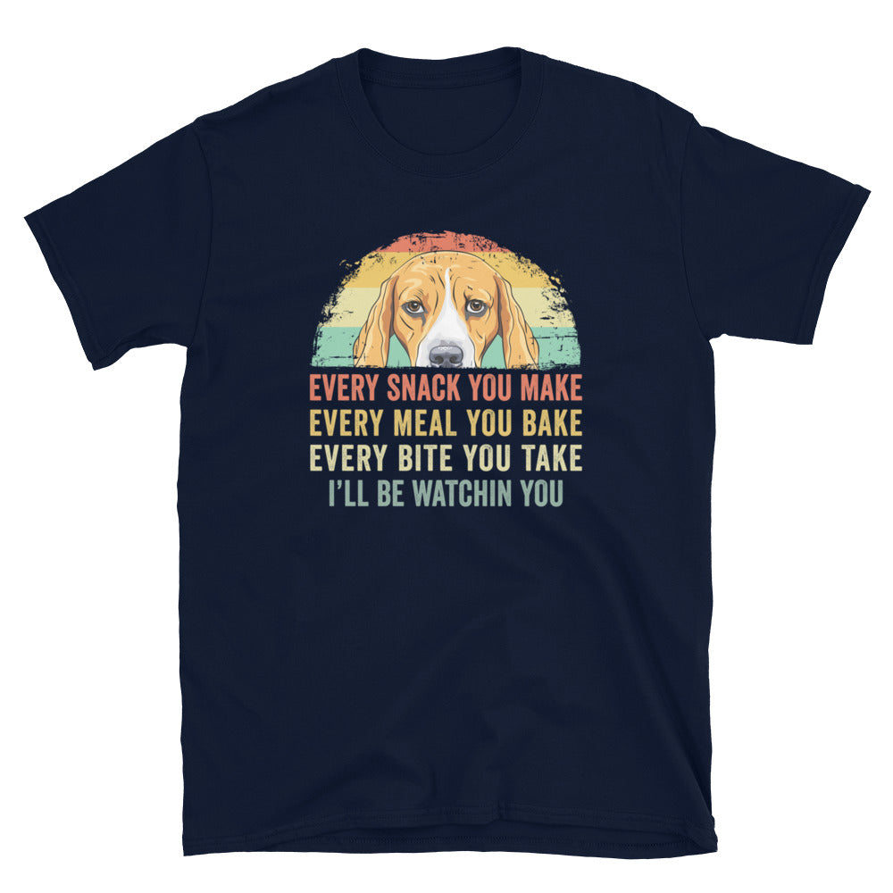 Funny Beagle T-Shirt - Every Snack Every Meal Design - Cuccico Design