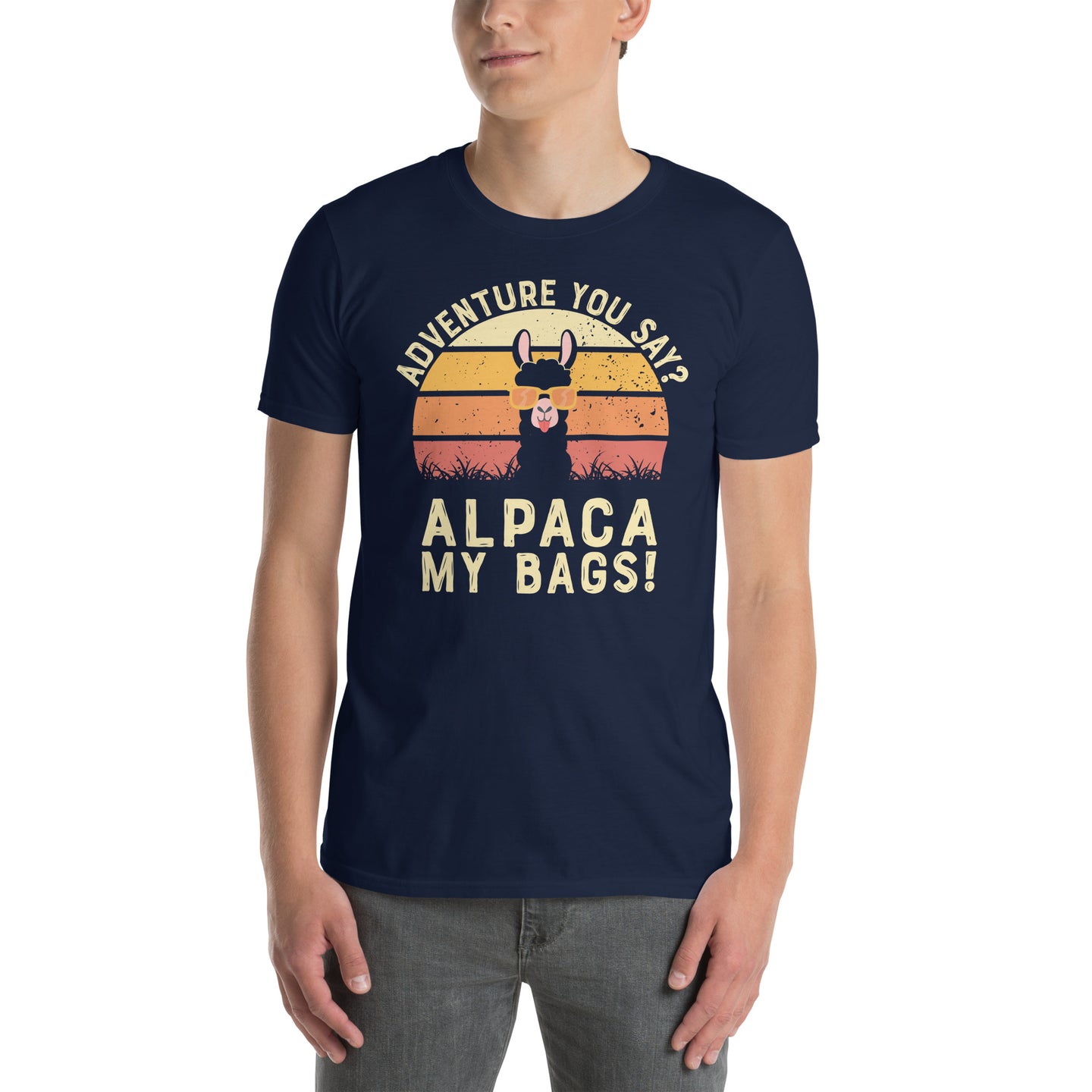 Alpaca Wearing Sunglasses T-Shirt - Funny Animal Tee - Cuccico Design