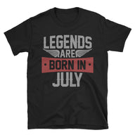 Legends are Born in July T-Shirt | July Birthday Gift for Men - Cuccico Design
