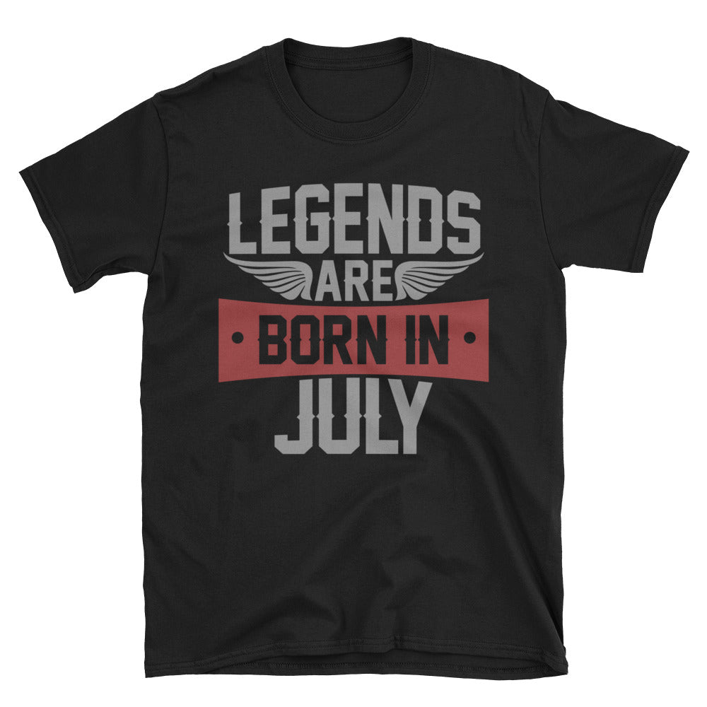 Legends are Born in July T-Shirt | July Birthday Gift for Men - Cuccico Design