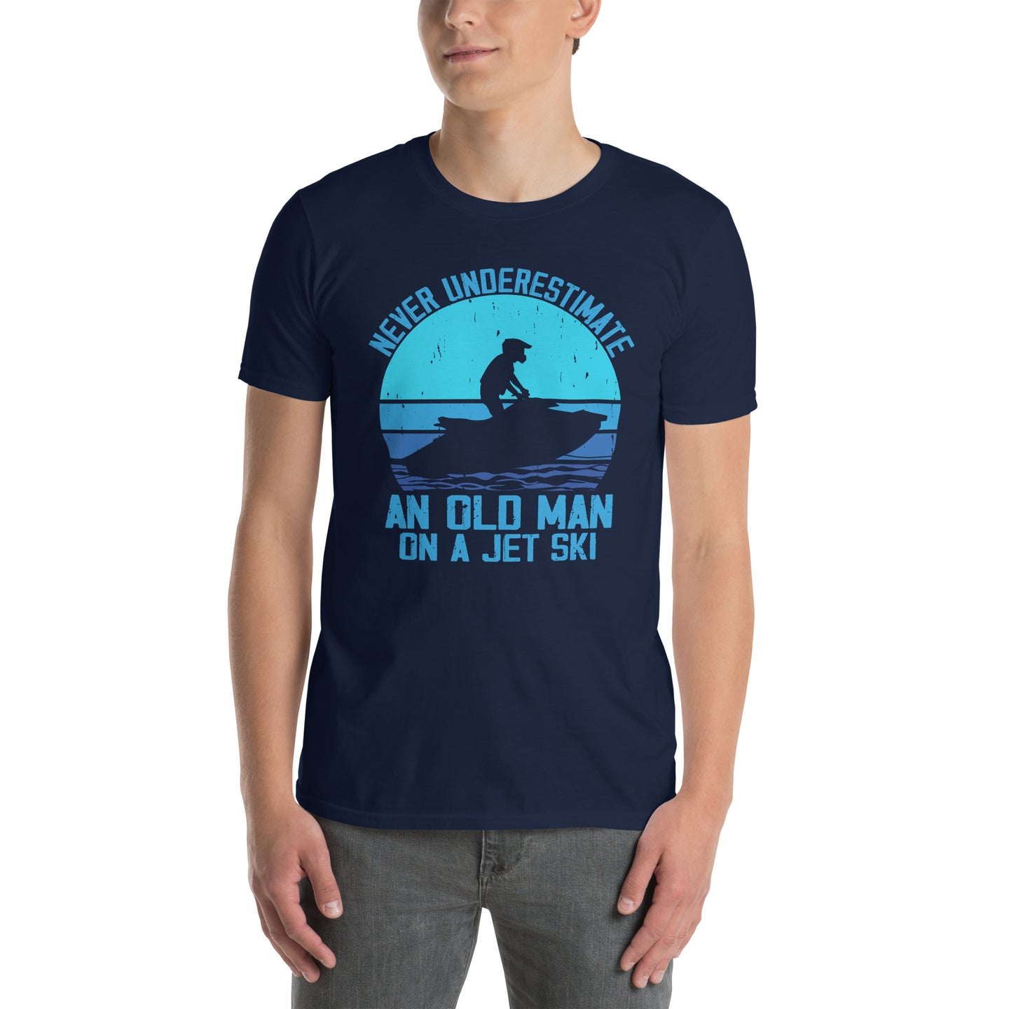 Funny Jet Ski T-Shirt for Men - Old Man Gift - Cuccico Design