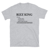 W Rizz T-Shirt | The Rizz King Funny Meme Quote Tee - Cuccico Design