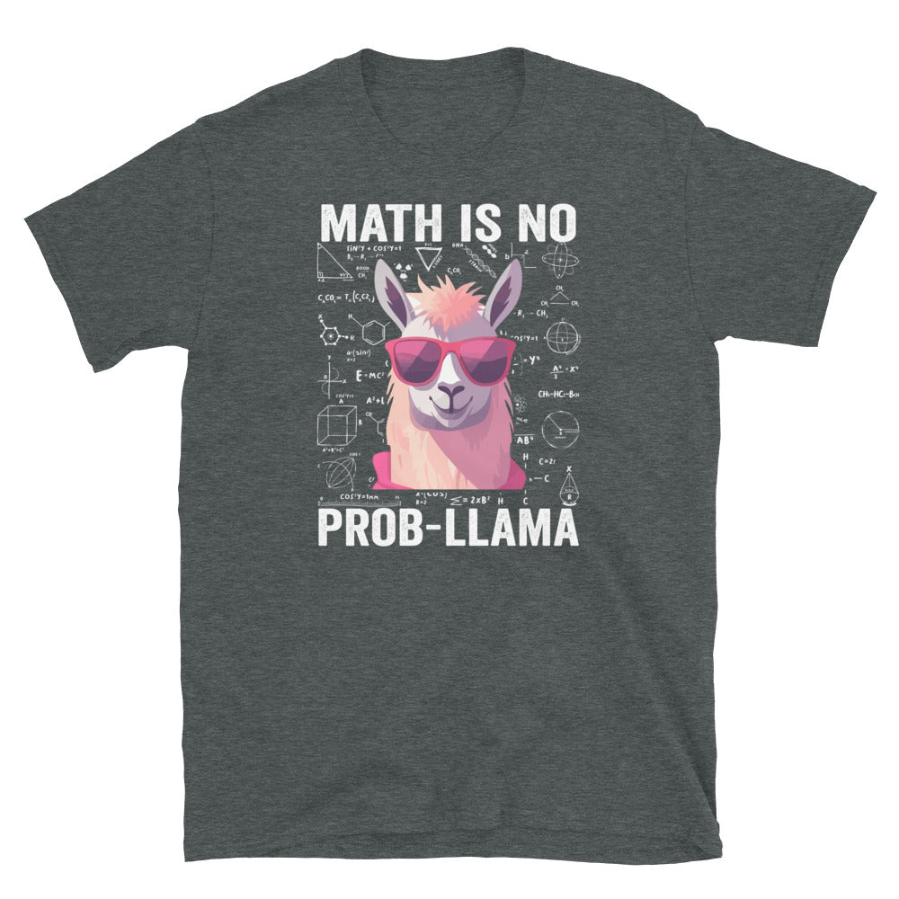 Funny Math Is No Prob-Llama T-Shirt | Teacher Gift - Cuccico Design