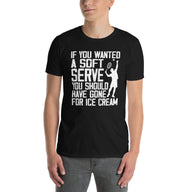 Funny Tennis T-Shirt - 'Soft Serve' Pun | Great Tennis Gift - Cuccico Design