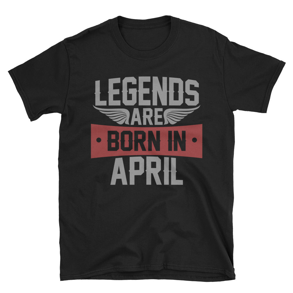 Legends Born in April T-Shirt | April Birthday Gift for Men - Cuccico Design