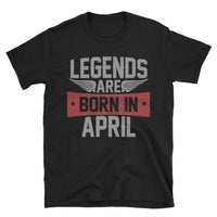 Legends Born in April T-Shirt | April Birthday Gift for Men - Cuccico Design