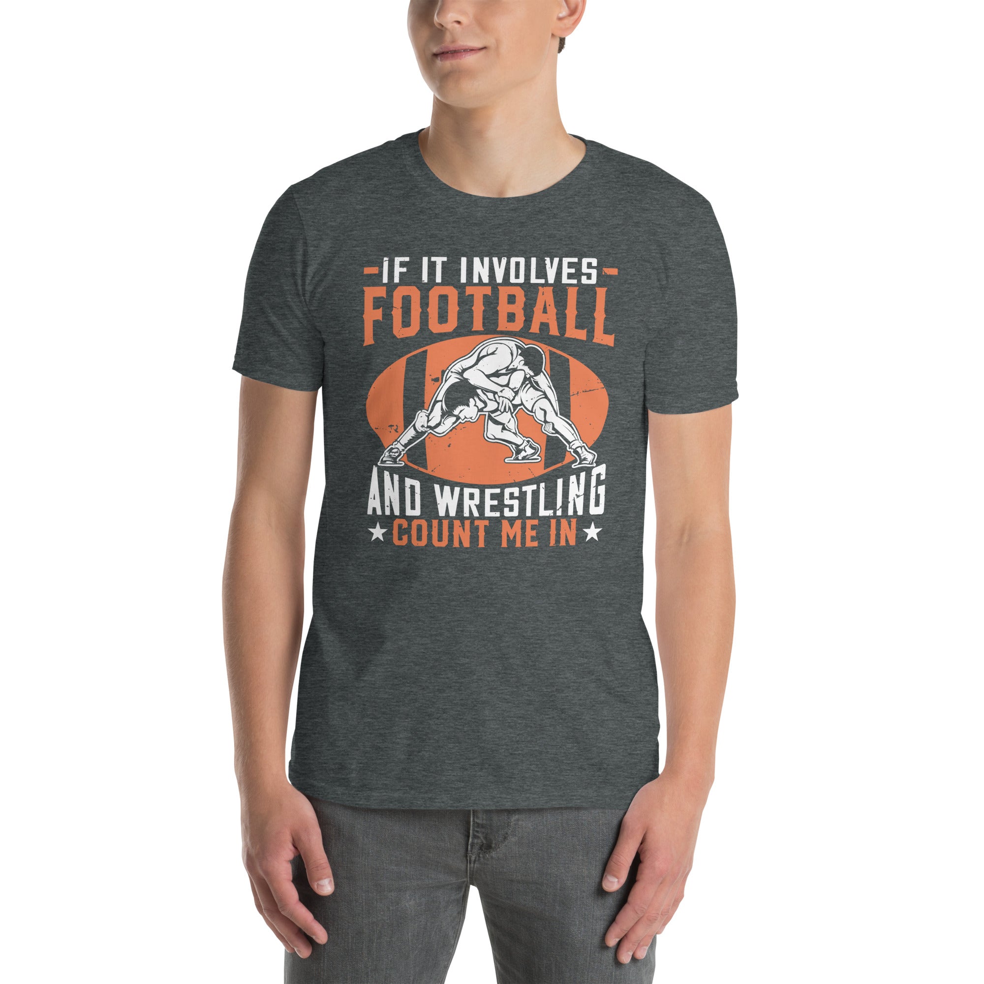 Wrestling T-Shirt - Football and Wrestling Count Me In - Cuccico Design