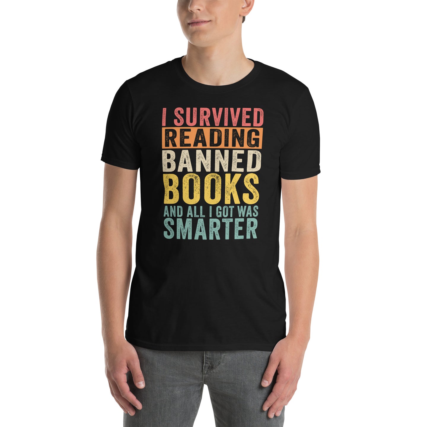 Banned Books T-Shirt - I Survived Reading - Book Lover Gift - Cuccico Design