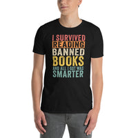 Banned Books T-Shirt - I Survived Reading - Book Lover Gift - Cuccico Design