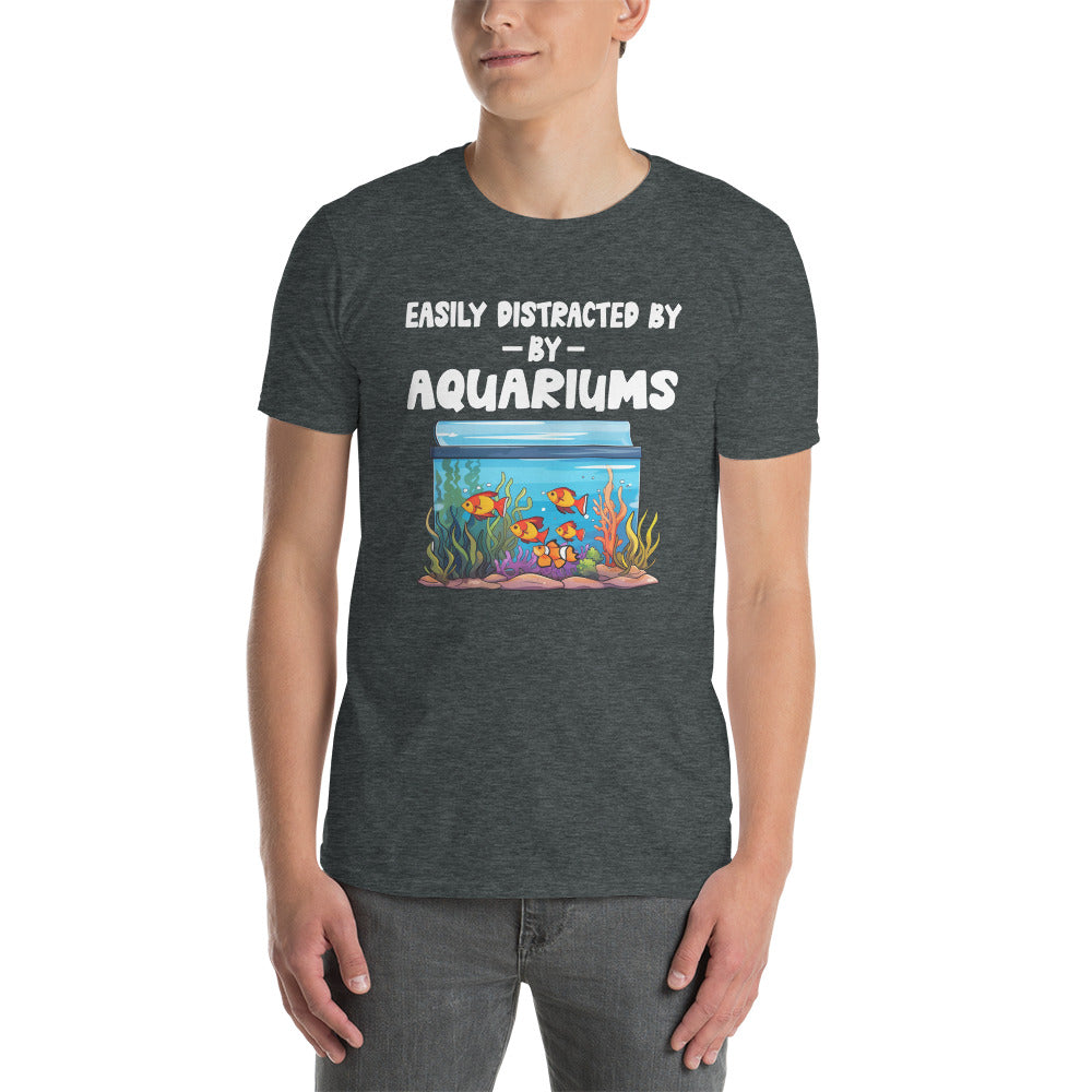 Aquarium T-Shirt: Easily Distracted - Funny Fish Lover Gift - Cuccico Design