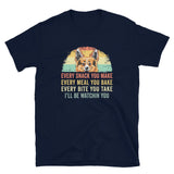 Retro Funny Corgi T-Shirt: Every Snack Every Meal Design - Cuccico Design