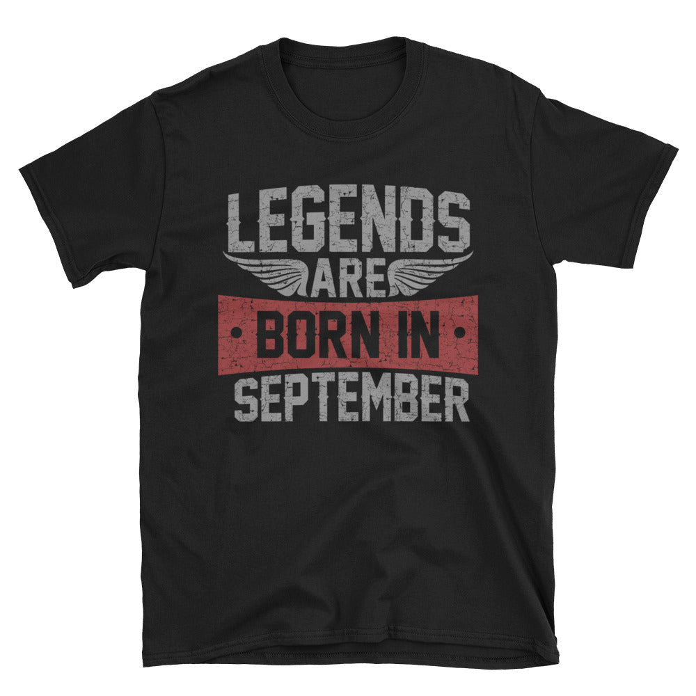 Legends Born in September T-Shirt | Birthday Gift for Men - Cuccico Design