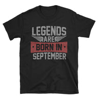 Legends Born in September T-Shirt | Birthday Gift for Men - Cuccico Design