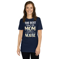 Nurse Mom T-Shirt - Best Mom Raises A Nurse Flower Tee - Cuccico Design