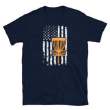 American Flag Disc Golf T-Shirt - USA Flag Design - Cuccico Design