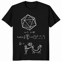 20 Sided Dice shirt in black