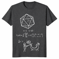 20 Sided Dice shirt in dark heather grey