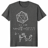 20 Sided Dice shirt in dark heather
