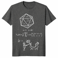 20 Sided Dice shirt in dark heather