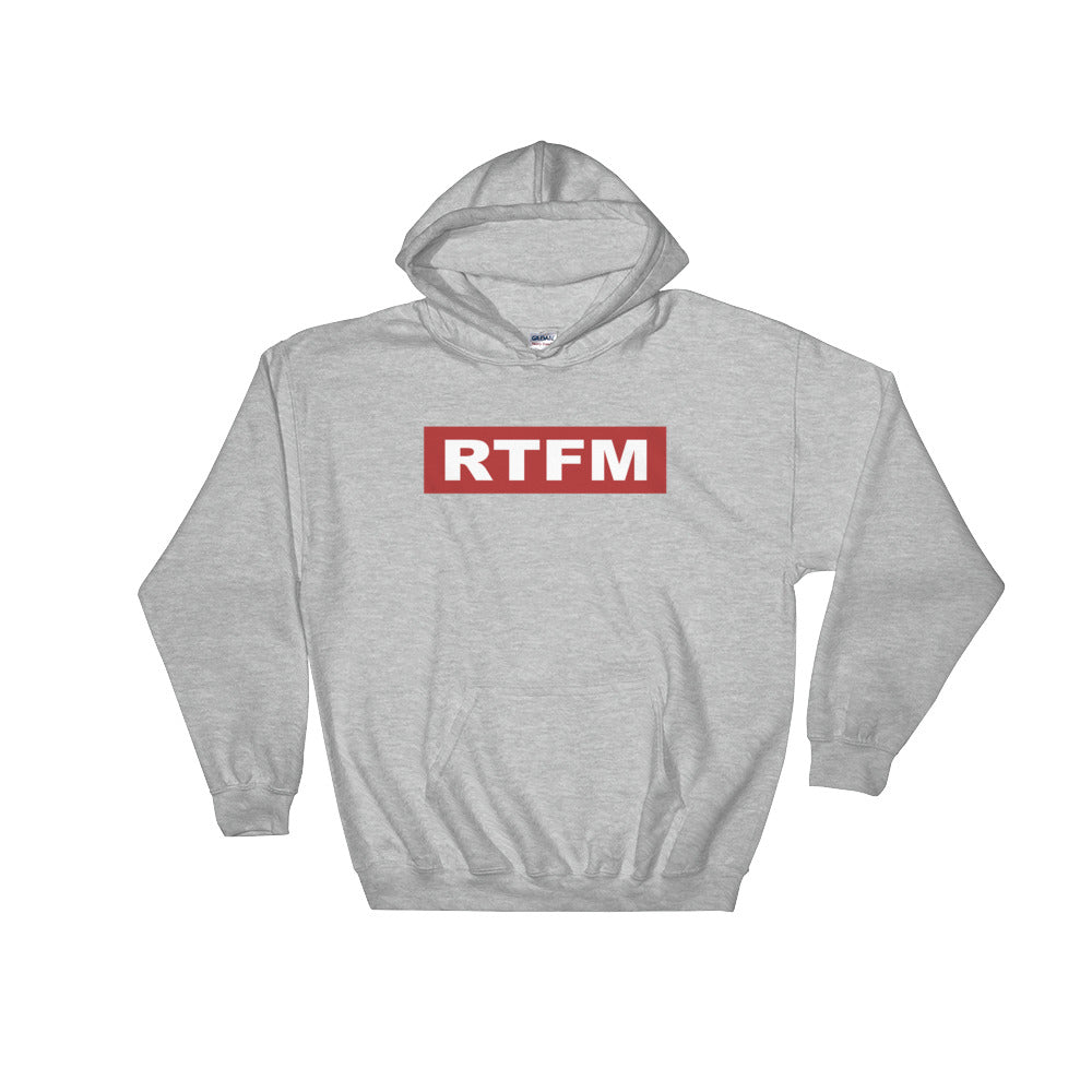 RTFM Hoodie - Funny IT Tech Support & Geek Gift - Cuccico Design