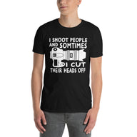 Funny 'I Shoot People' Photography T-Shirt | Gift for Photographer - Cuccico Design
