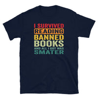 Banned Books T-Shirt: I Survived Reading - Unisex Graphic Tee - Cuccico Design