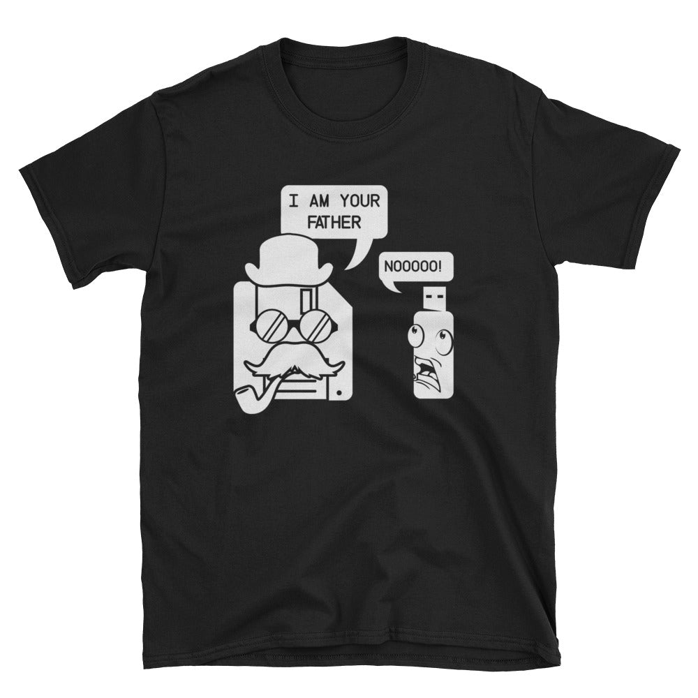 Funny Geek T-Shirt - USB Floppy Disk Design - Cuccico Design