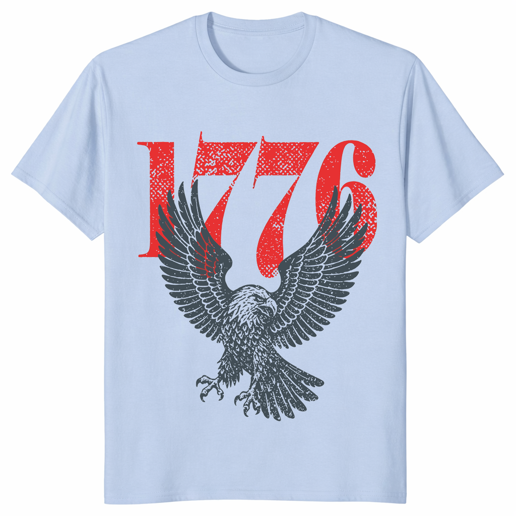 1776-2026 Retro Bald Eagle 250th Anniversary American Flag Tee | Cuccico