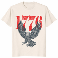 1776-2026 Retro Bald Eagle 250th Anniversary American Flag Tee | Cuccico