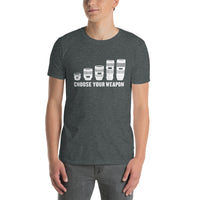 Photography Shirt - Funny Choose Your Weapon Camera Lens Tee - Cuccico Design