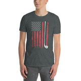 American Flag Golf T-Shirt | Patriotic Golfer Gift - Cuccico Design