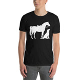 Horse Dog T-Shirt | Cute Animal Lover Gift | Soft Cotton - Cuccico Design