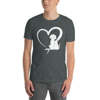 Dog Cat Heart Shirt | Cute Pet Lover Tee - Cuccico Design