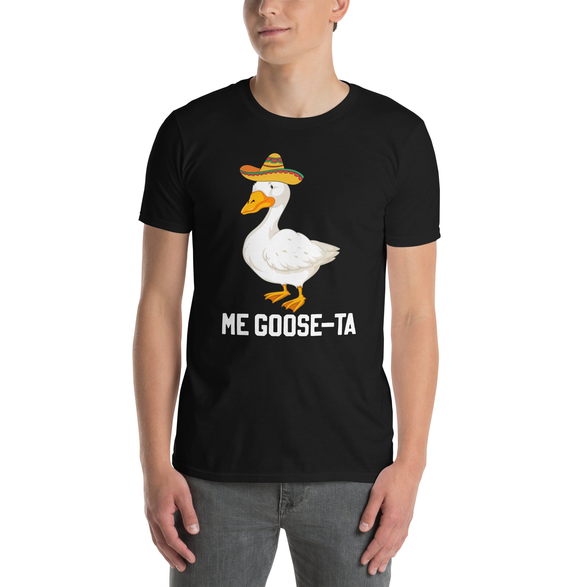 Me Goose Ta T-Shirt | Funny Spanish Goose Pun - Cuccico Design