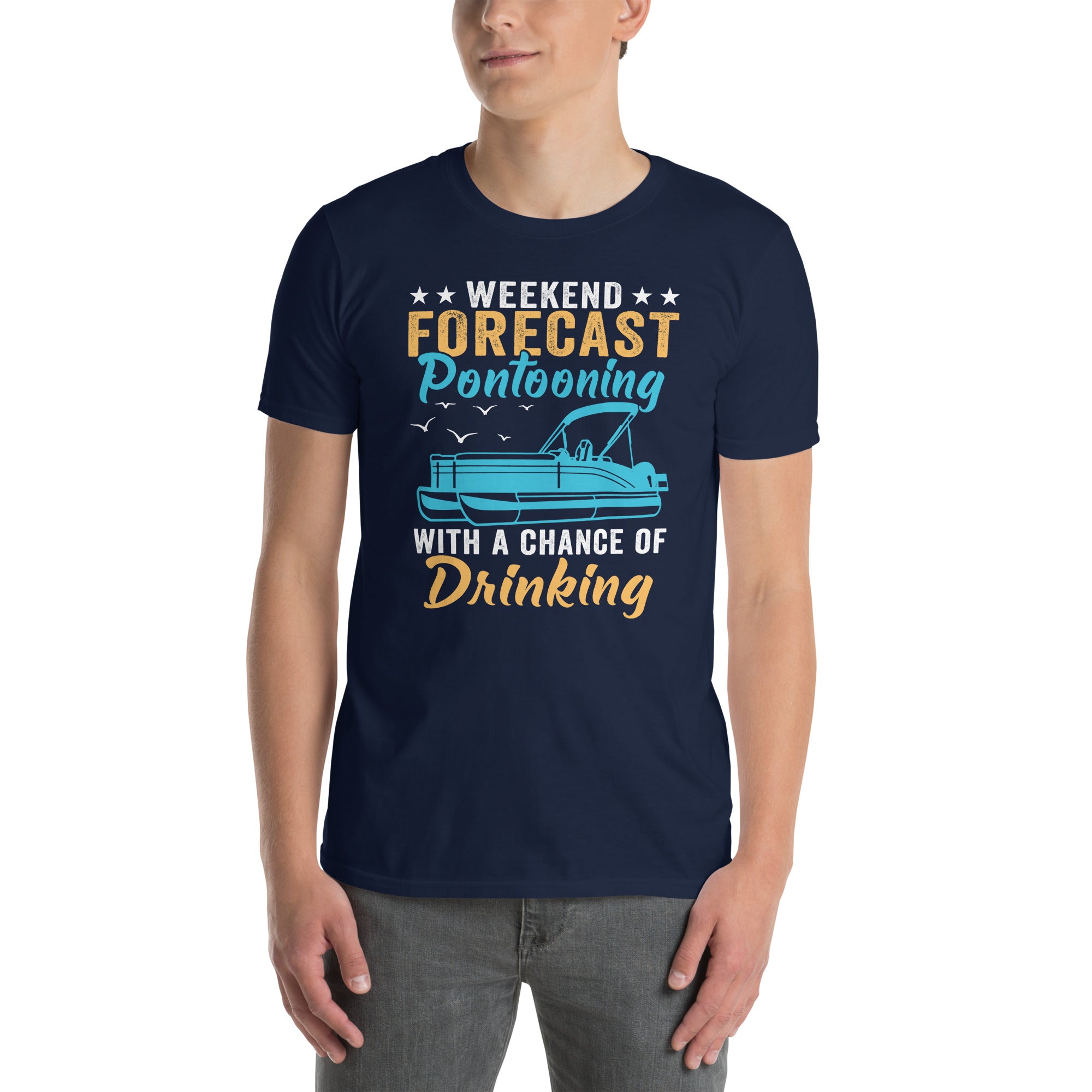 Funny Pontoon T-Shirt | Weekend Forecast Boating Gift - Cuccico Design
