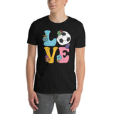 Groovy Soccer Lover T-Shirt | Women & Teen Girls - Cuccico Design