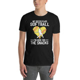 Softball Snacks T-Shirt | Funny Sister Gift Shirt - Cuccico Design