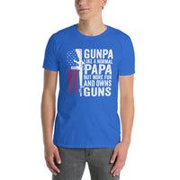 Gunpa T-Shirt: Like a Normal Papa, More Fun & Owns Guns - Cuccico Design