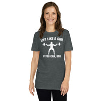 Womens Funny Weightlifting T-Shirt: Lift Like A Girl - Cuccico Design