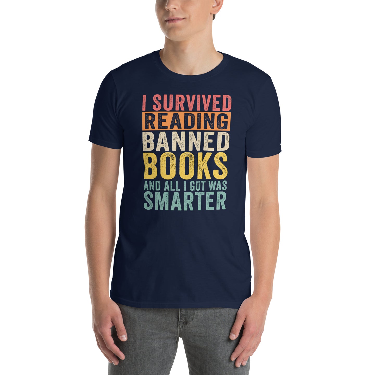 Banned Books T-Shirt - I Survived Reading - Book Lover Gift - Cuccico Design